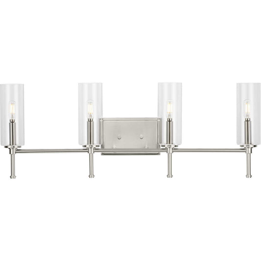 Elara Four Light Bath Vanity in Brushed Nickel