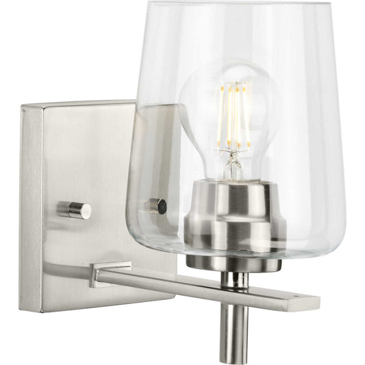 Calais One Light Bath Vanity in Brushed Nickel