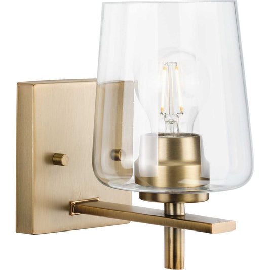 Calais One Light Bath Vanity in Vintage Brass