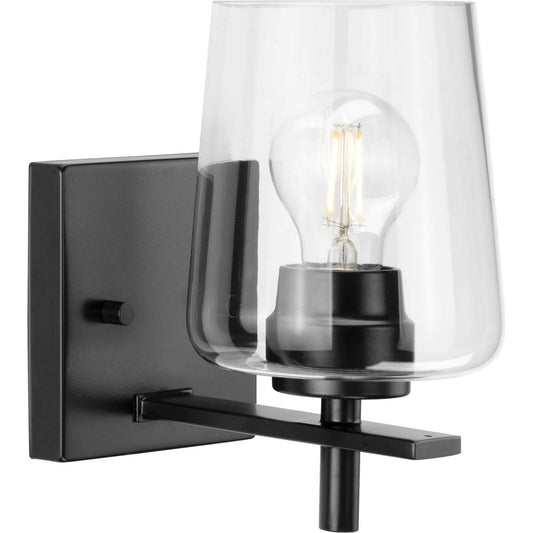 Calais One Light Bath Vanity in Matte Black