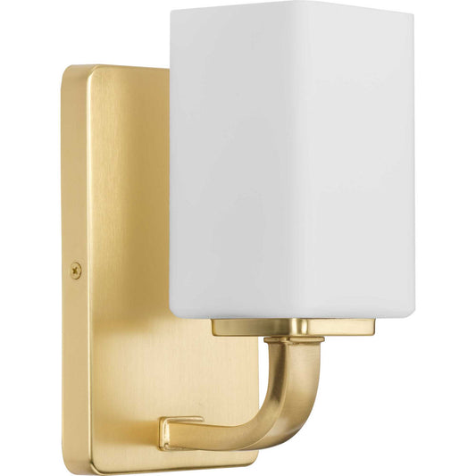 Cowan One Light Bath Vanity in Satin Brass