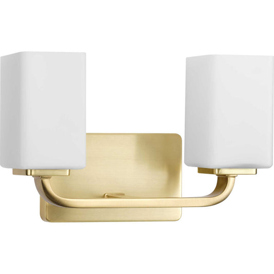 Cowan Two Light Bath Vanity in Satin Brass