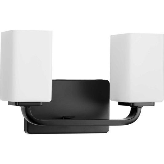 Cowan Two Light Bath Vanity in Matte Black