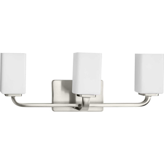 Cowan Three Light Bath Vanity in Brushed Nickel