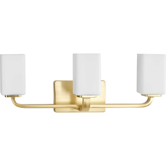 Cowan Three Light Bath Vanity in Satin Brass