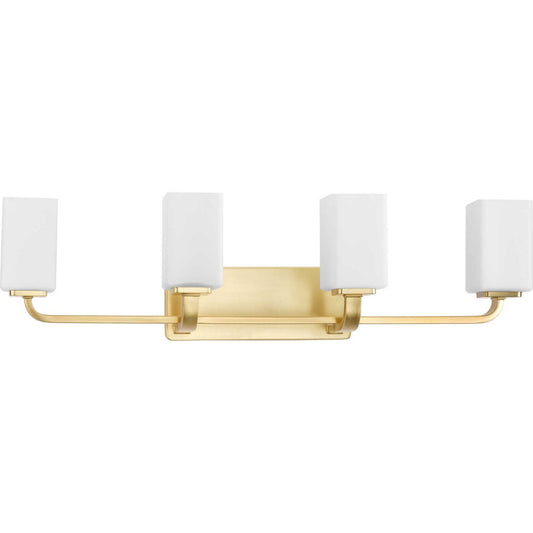 Cowan Four Light Bath Vanity in Satin Brass