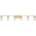 Progress Lighting - P300372-012 - Six Light Bath Vanity - Adley - Satin Brass