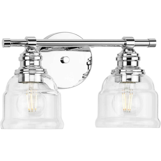 Ambrose Two Light Bath Vanity in Polished Chrome