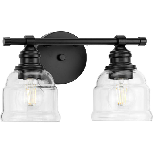 Ambrose Two Light Bath Vanity in Matte Black