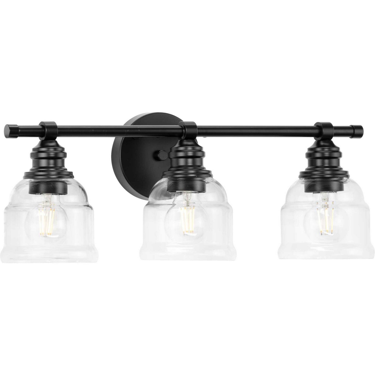 Ambrose Three Light Bath Vanity in Matte Black