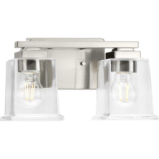 Gilmour Two Light Bath Vanity in Brushed Nickel