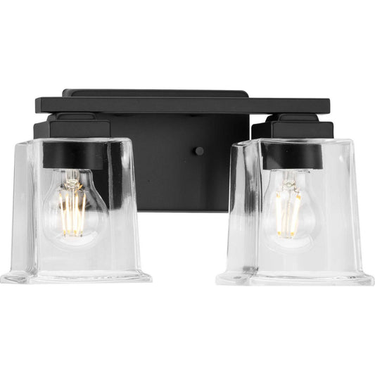 Gilmour Two Light Bath Vanity in Matte Black