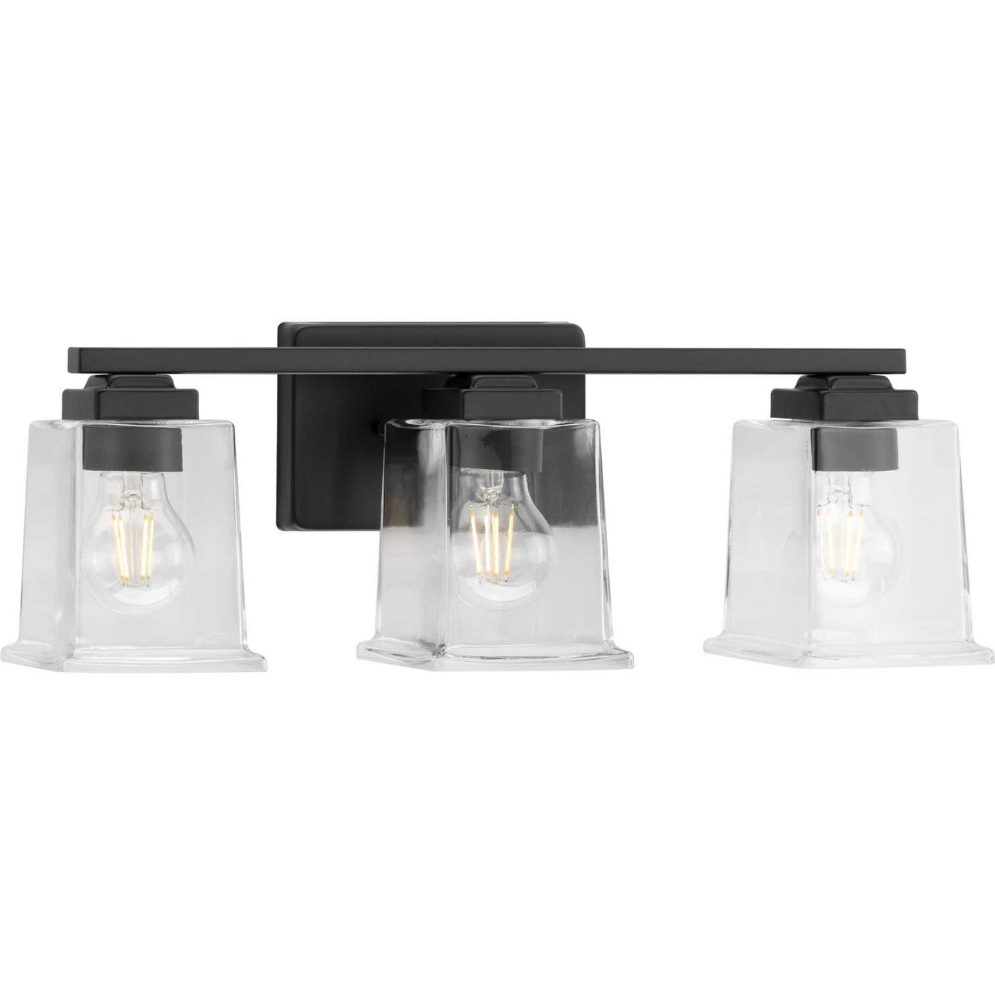 Gilmour Three Light Bath Vanity in Matte Black