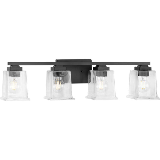 Gilmour Four Light Bath Vanity in Matte Black