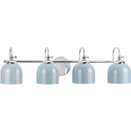 Dalton Four Light Bath Vanity in Polished Chrome