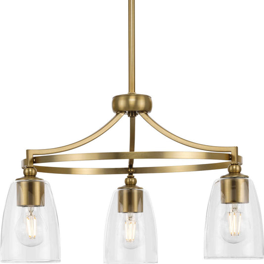 Parkhurst Three Light Chandelier in Brushed Bronze