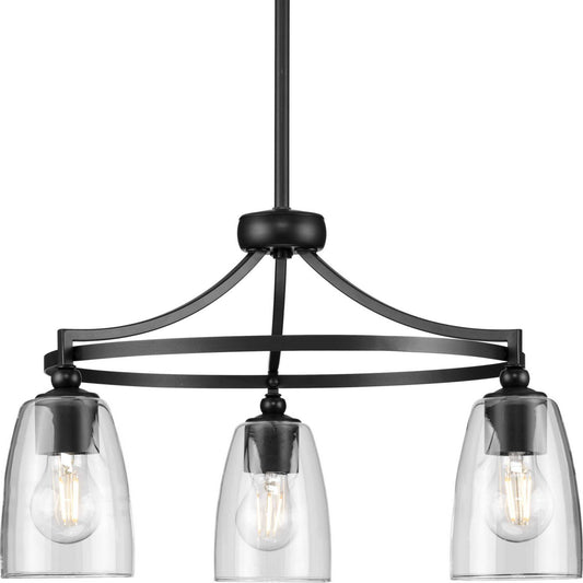 Parkhurst Three Light Chandelier in Matte Black
