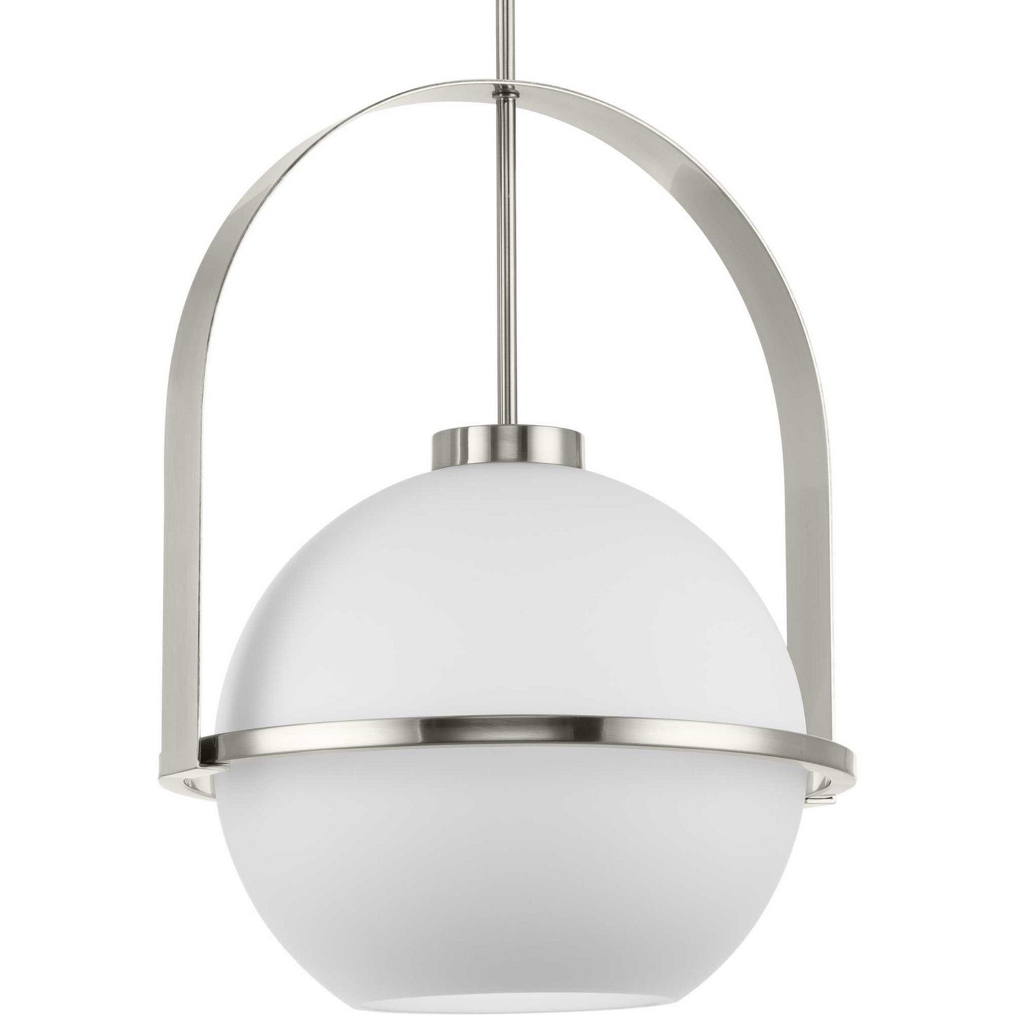 Delayne One Light Pendant in Brushed Nickel