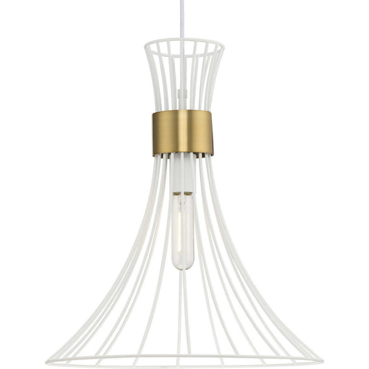 Lorin One Light Pendant in Satin White
