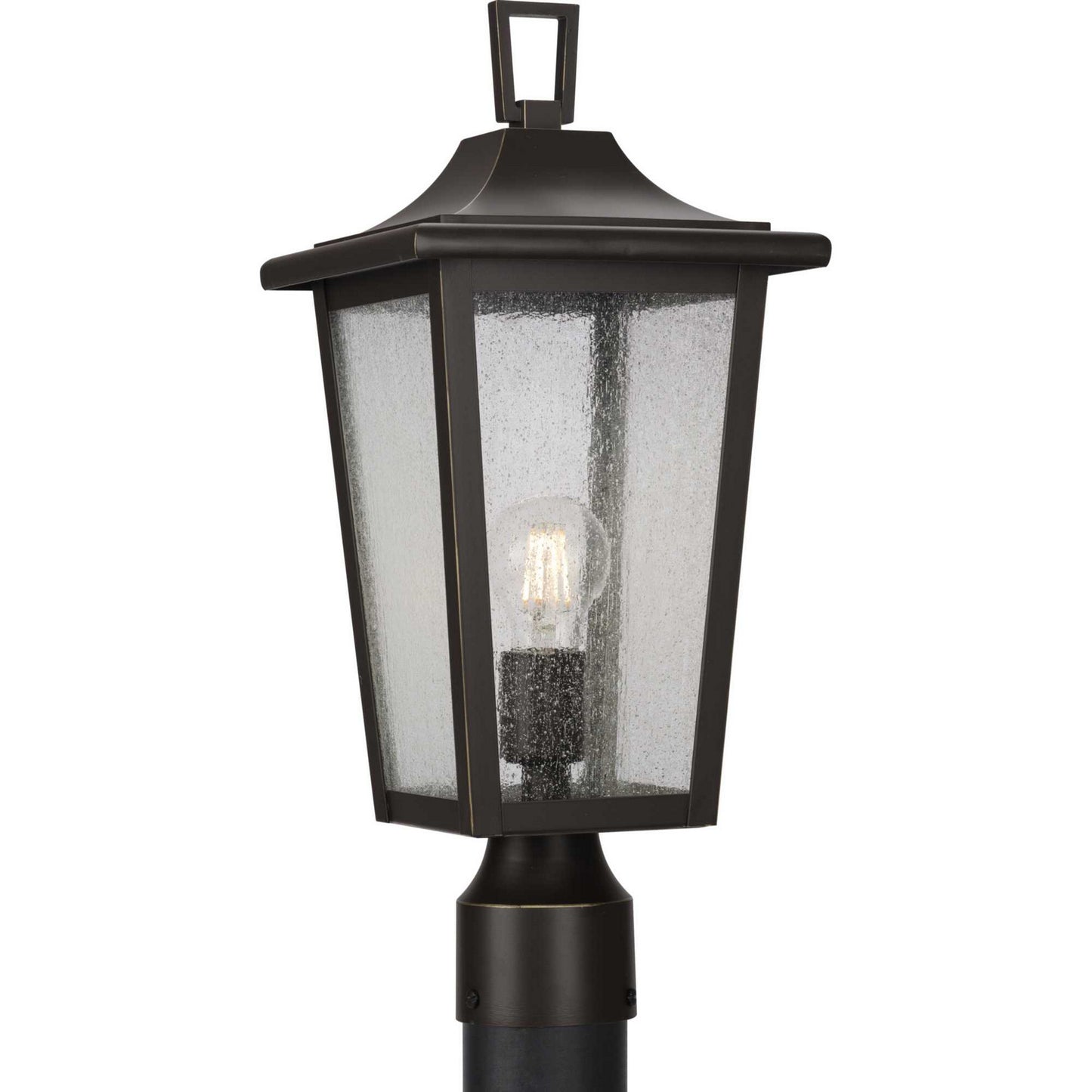Padgett One Light Outdoor Post Mount in Antique Bronze