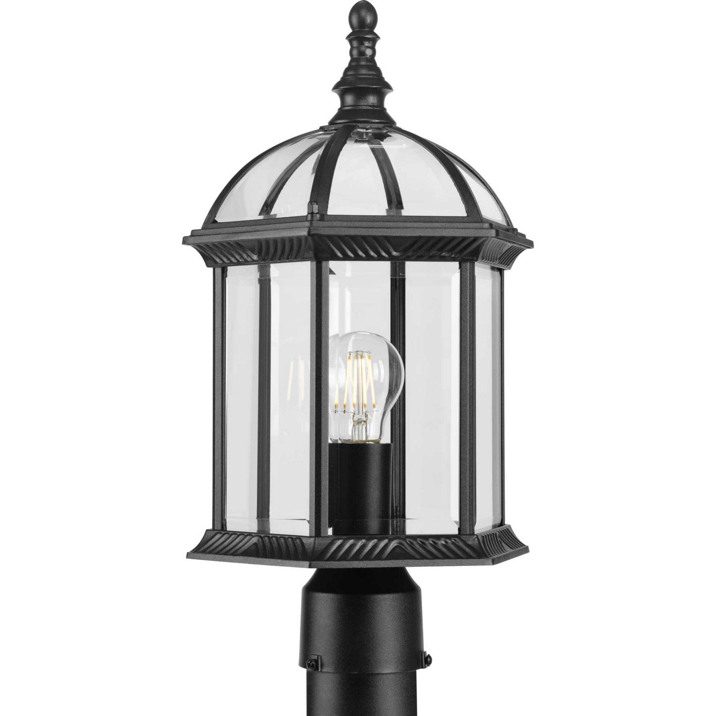 Dillard One Light Outdoor Post Mount in Black