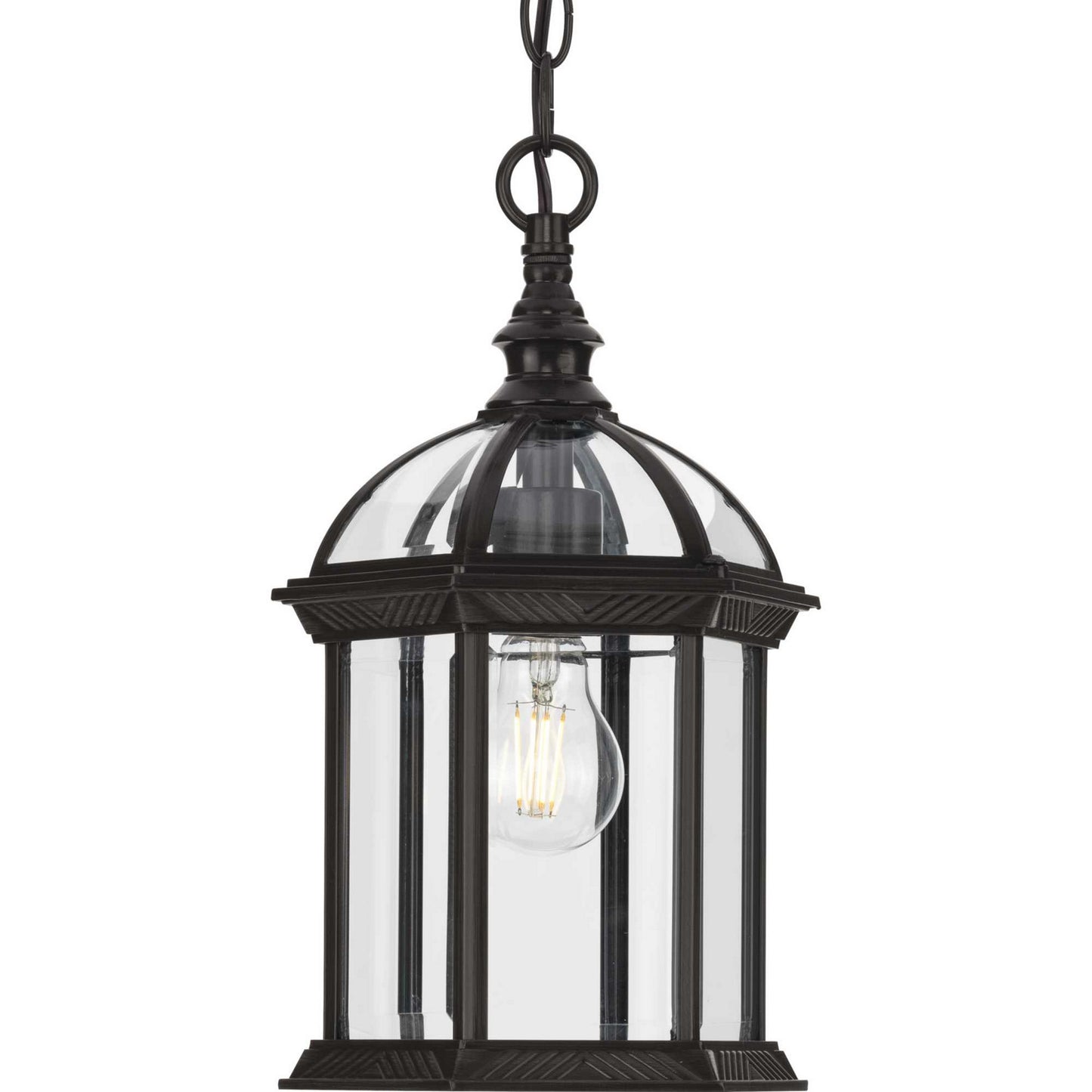 Dillard One Light Outdoor Hanging Lantern in Antique Bronze