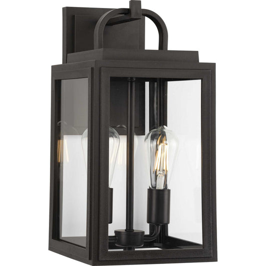 Grandbury Two Light Outdoor Wall Lantern in Antique Bronze