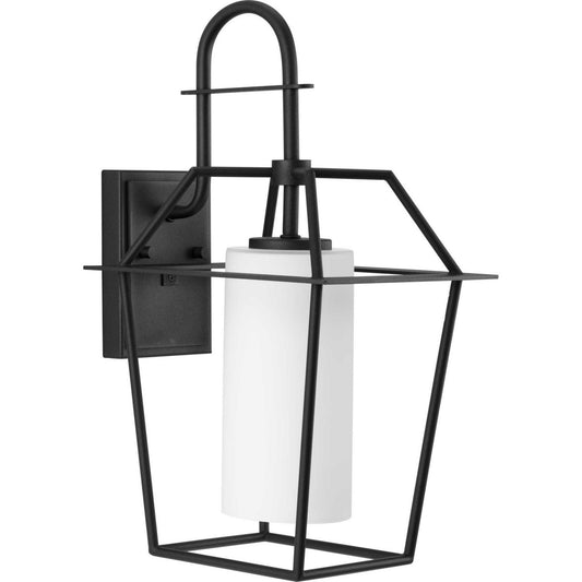 Chilton One Light Outdoor Wall Lantern in Black
