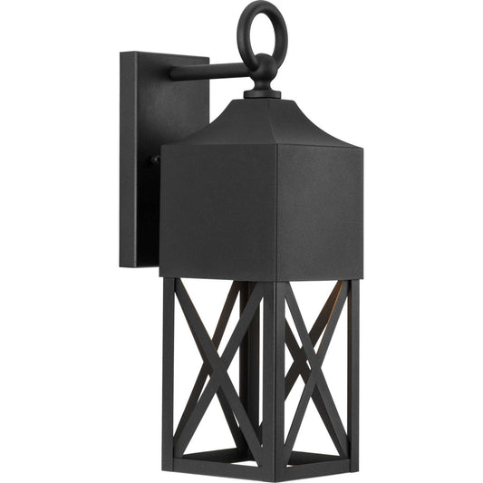 Birkdale One Light Outdoor Wall Lantern in Black