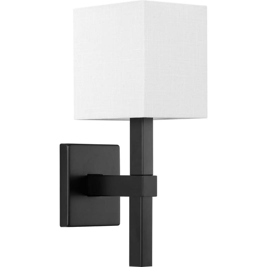 Metro One Light Wall Sconce in Matte Black