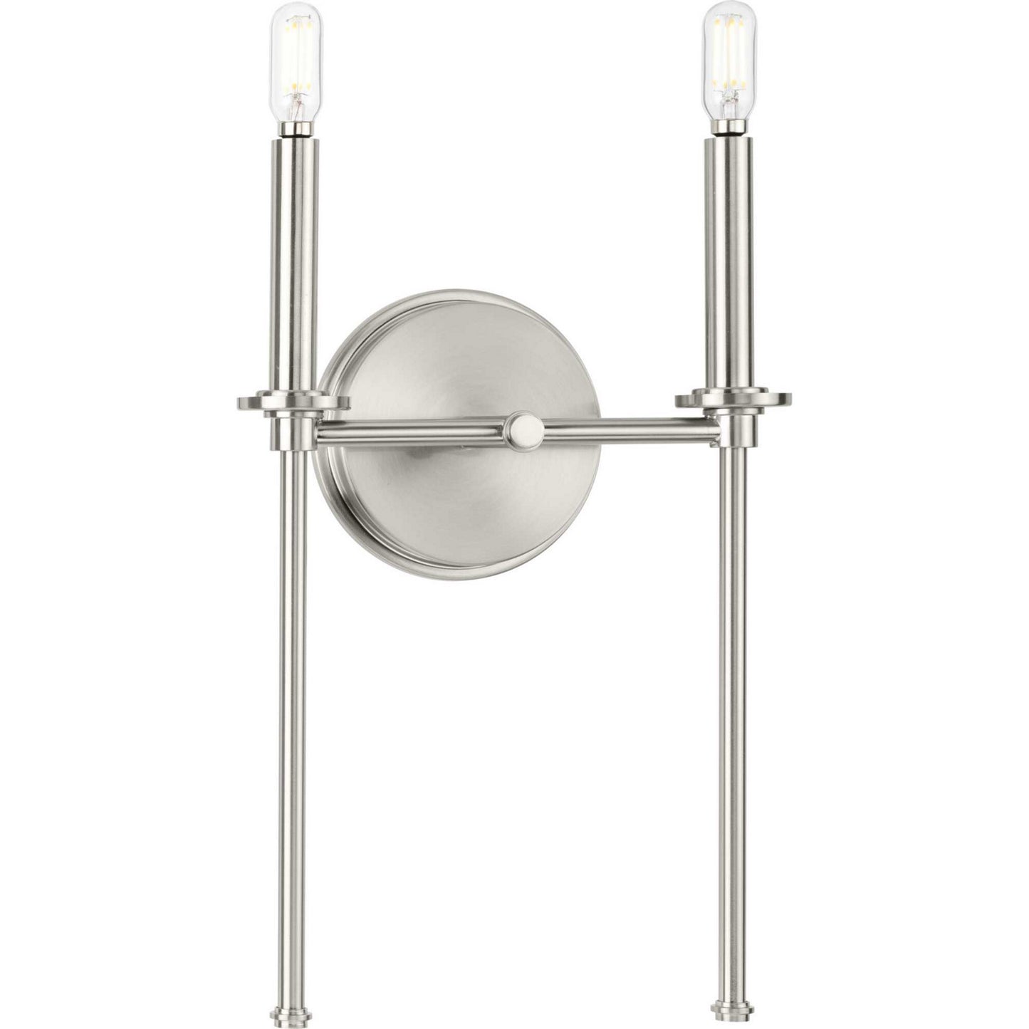 Elara Two Light Wall Bracket in Brushed Nickel