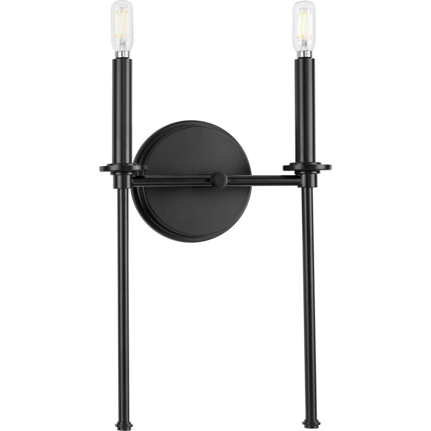 Elara Two Light Wall Bracket in Matte Black