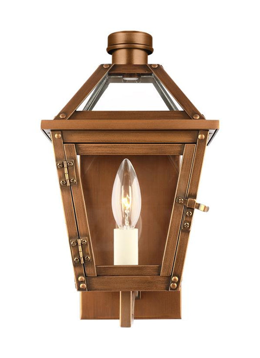 Hyannis One Light Wall Lantern in Natural Copper