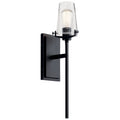Alton One Light Wall Sconce in Black