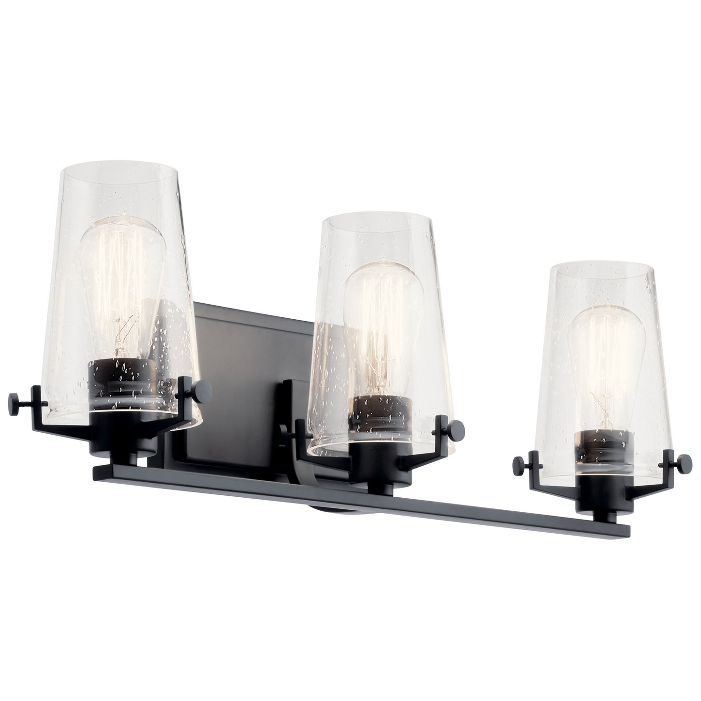 Alton Three Light Bath in Black