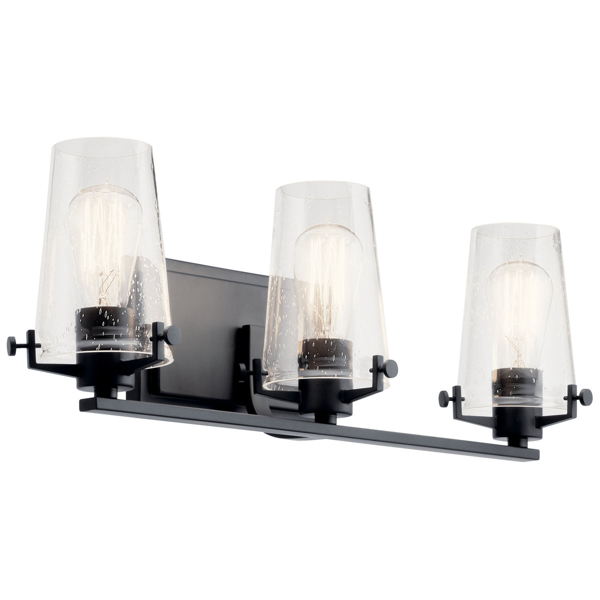 Alton Three Light Bath in Black
