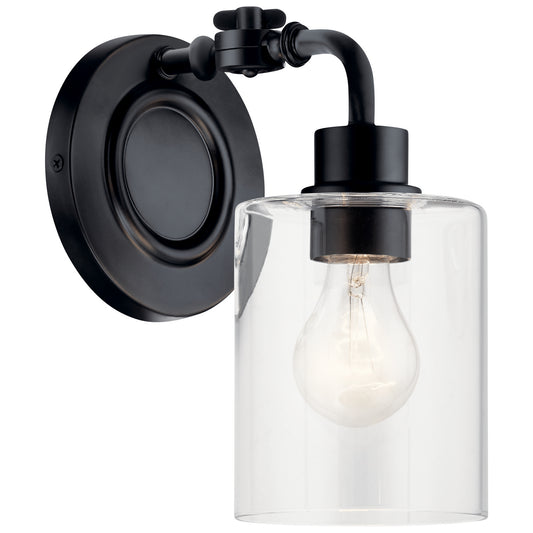 Gunnison One Light Wall Sconce in Black