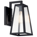 Delison One Light Outdoor Wall Mount in Black