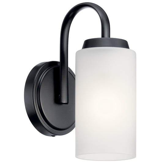 Kennewick One Light Wall Sconce in Black