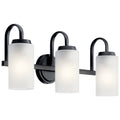 Kennewick Three Light Bath in Black