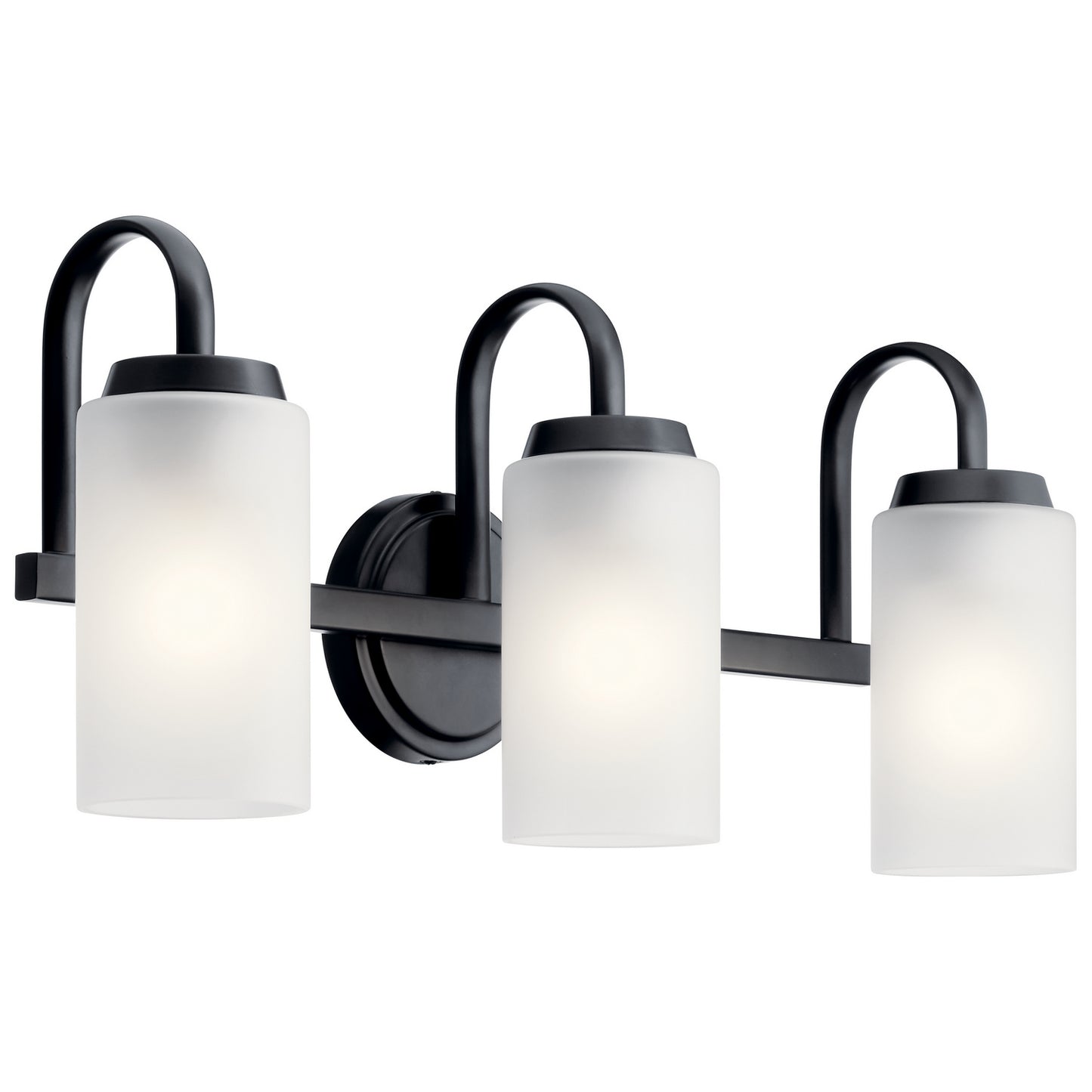 Kennewick Three Light Bath in Black