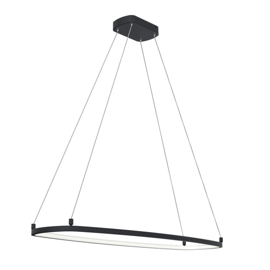 Koloa LED Chandelier in Matte Black
