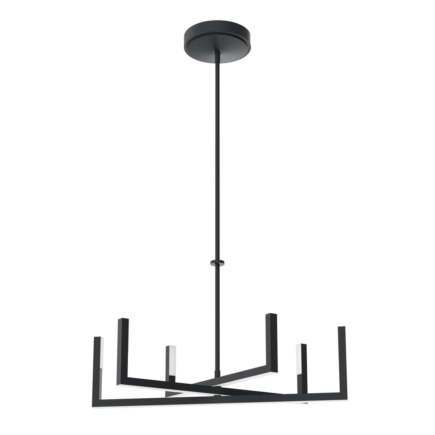 Priam LED Chandelier in Matte Black