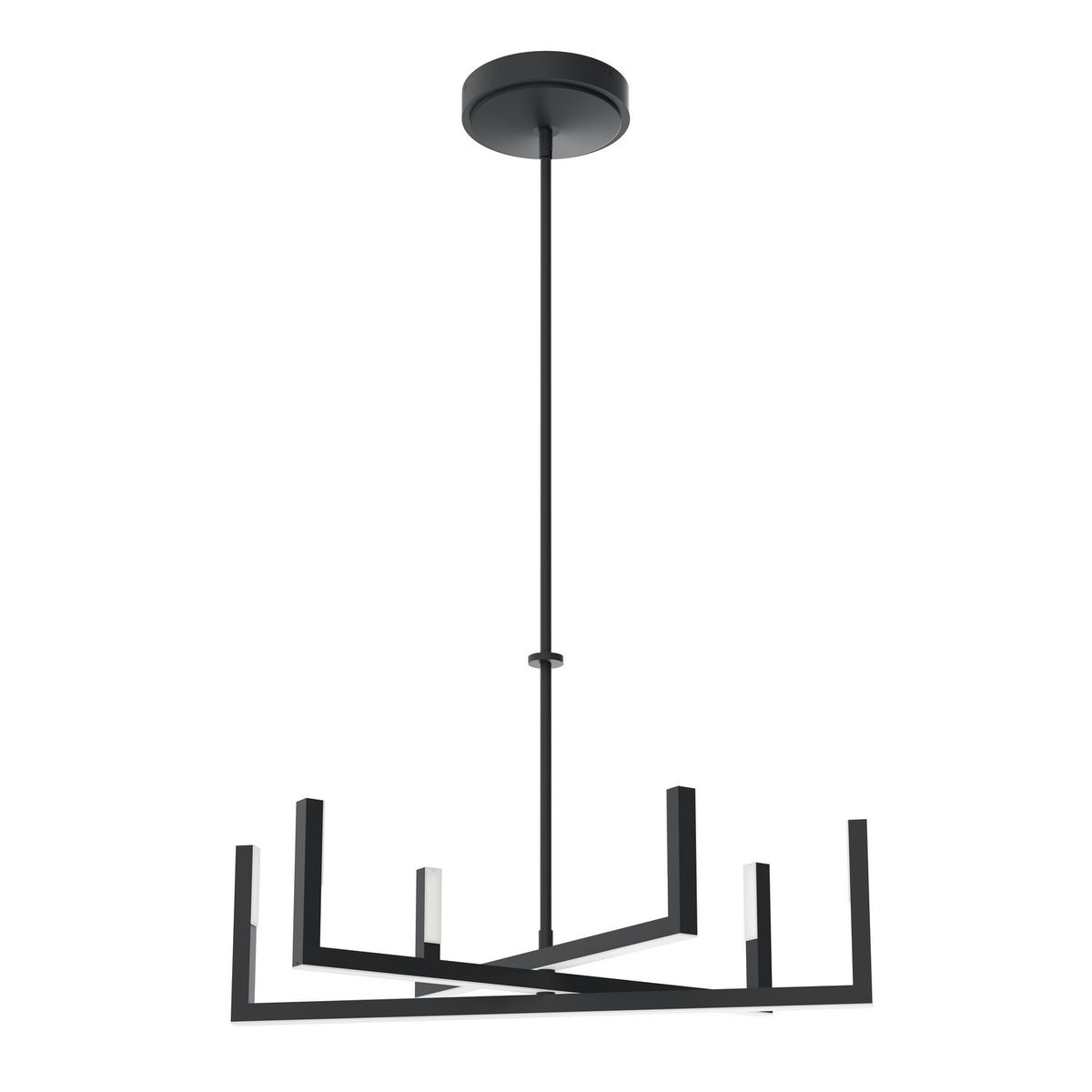 Priam LED Chandelier in Matte Black