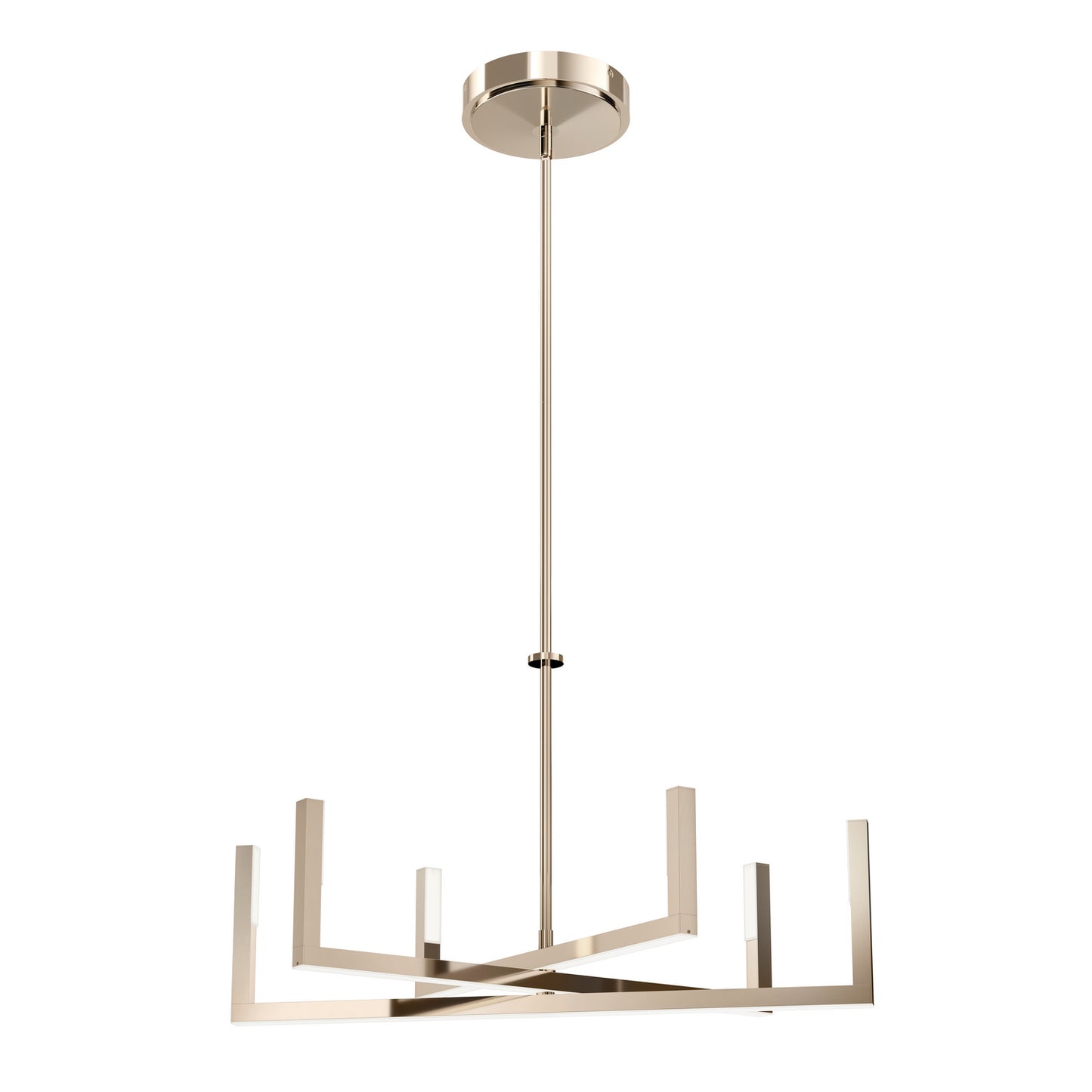 Priam LED Chandelier in Polished Nickel