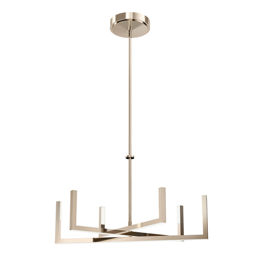 Priam LED Chandelier in Polished Nickel