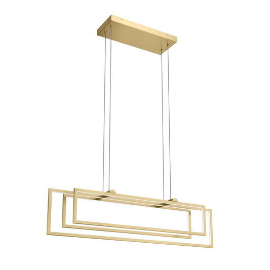 Jestin LED Linear Chandelier in Champagne Gold