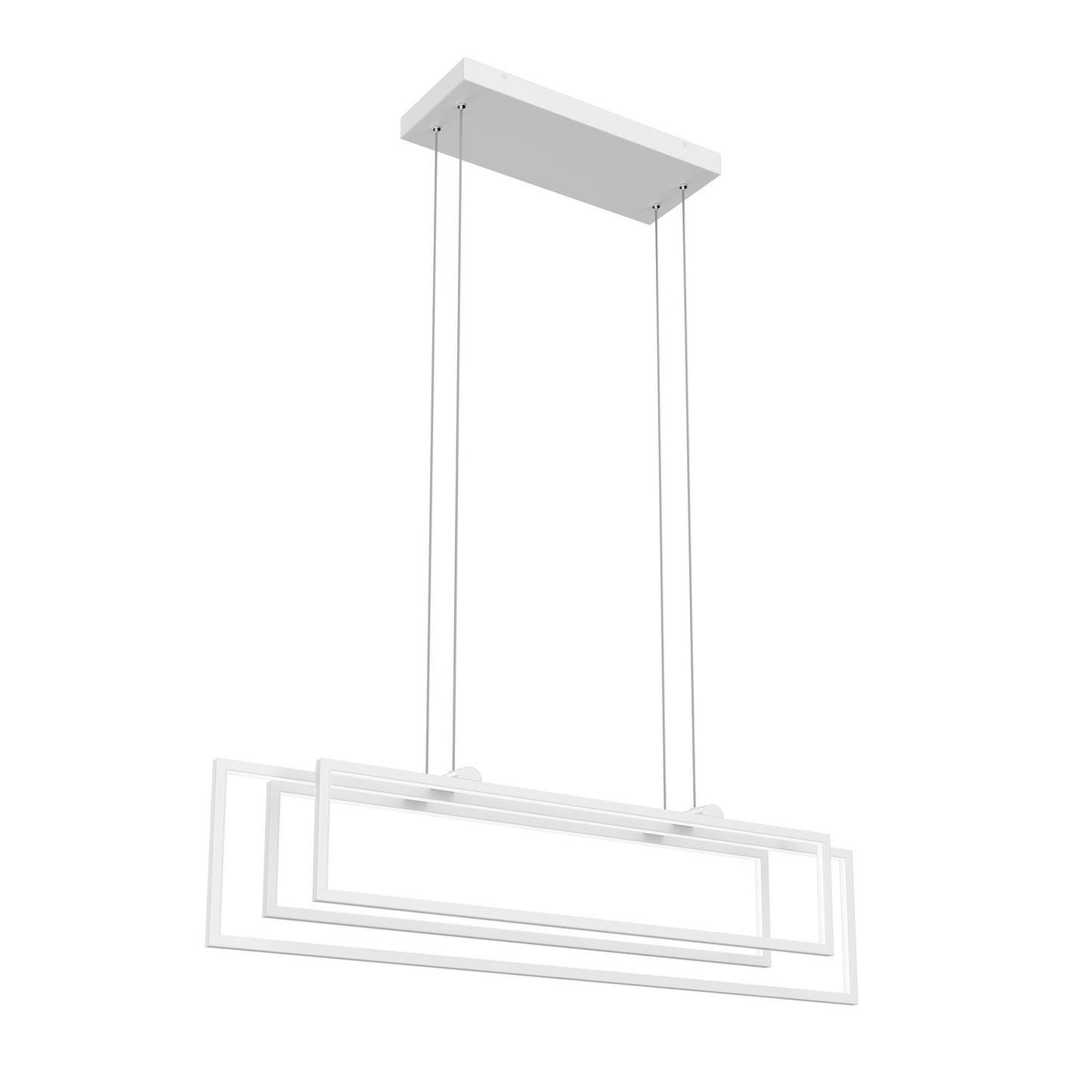Jestin LED Linear Chandelier in White