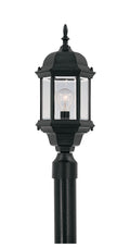 Devonshire One Light Post Lantern in Black