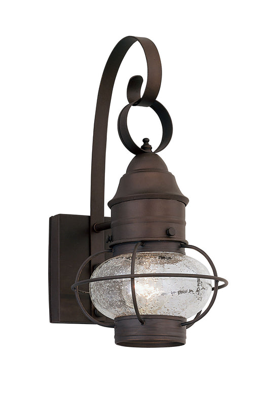 Nantucket One Light Wall Lantern in Rustique